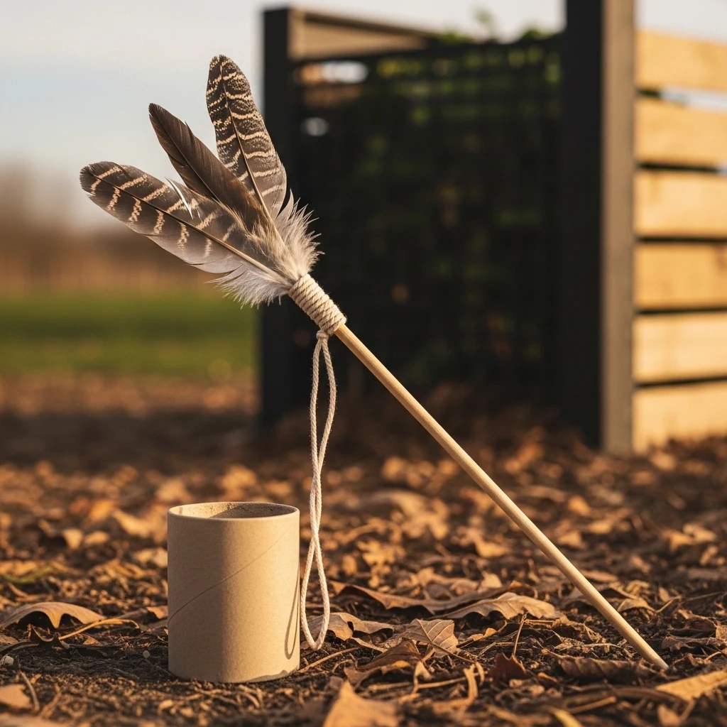 Biodegradable Feather Wand