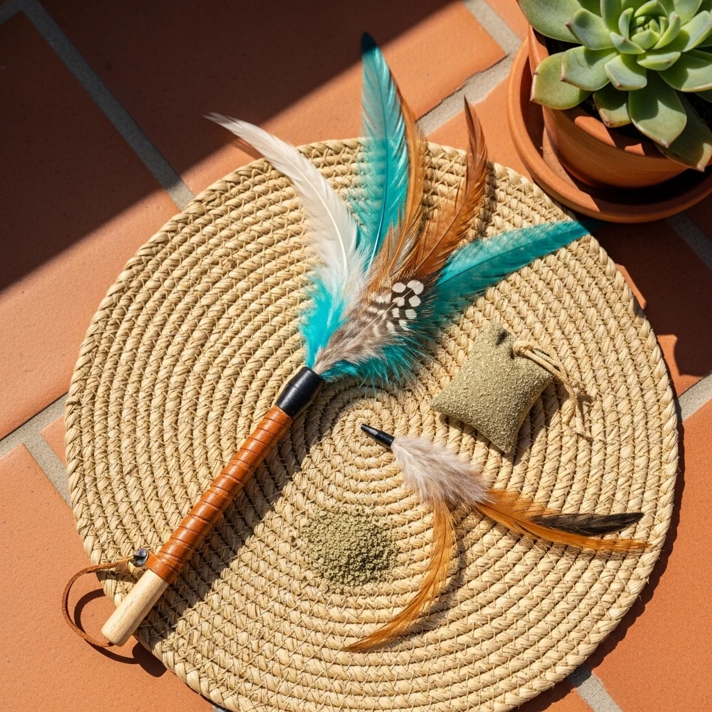 Catnip Feather Toys