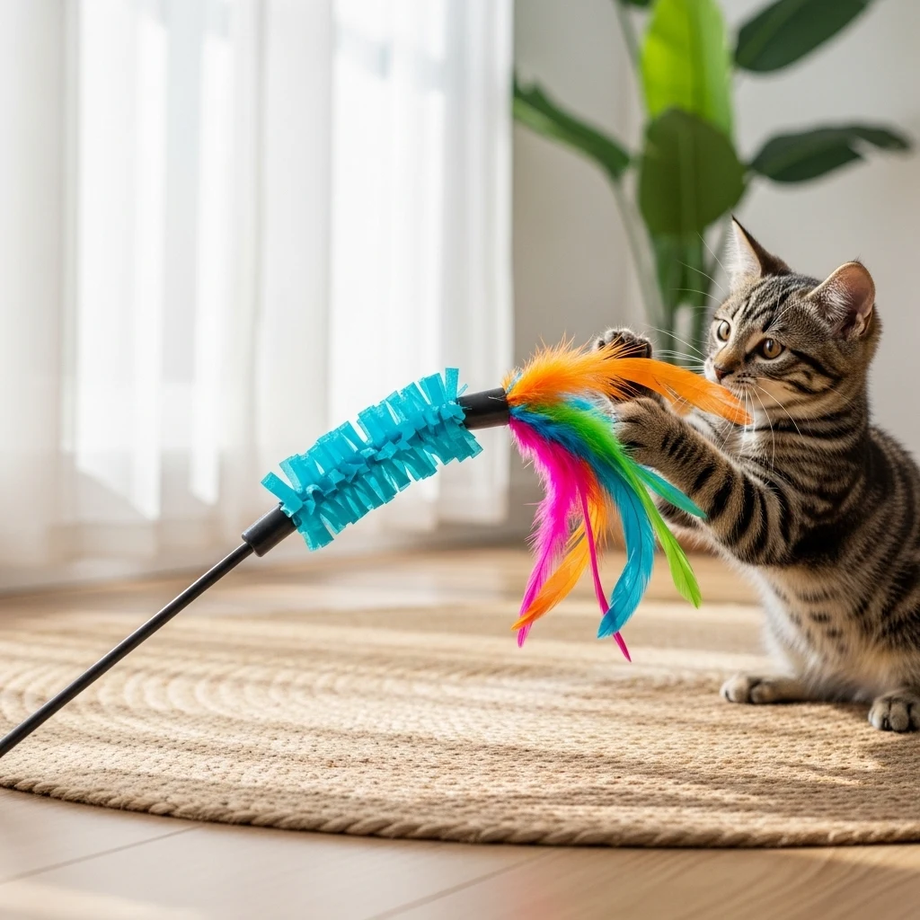 Crinkle Feather Toys