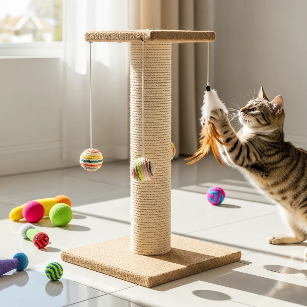 Interactive Sisal Post