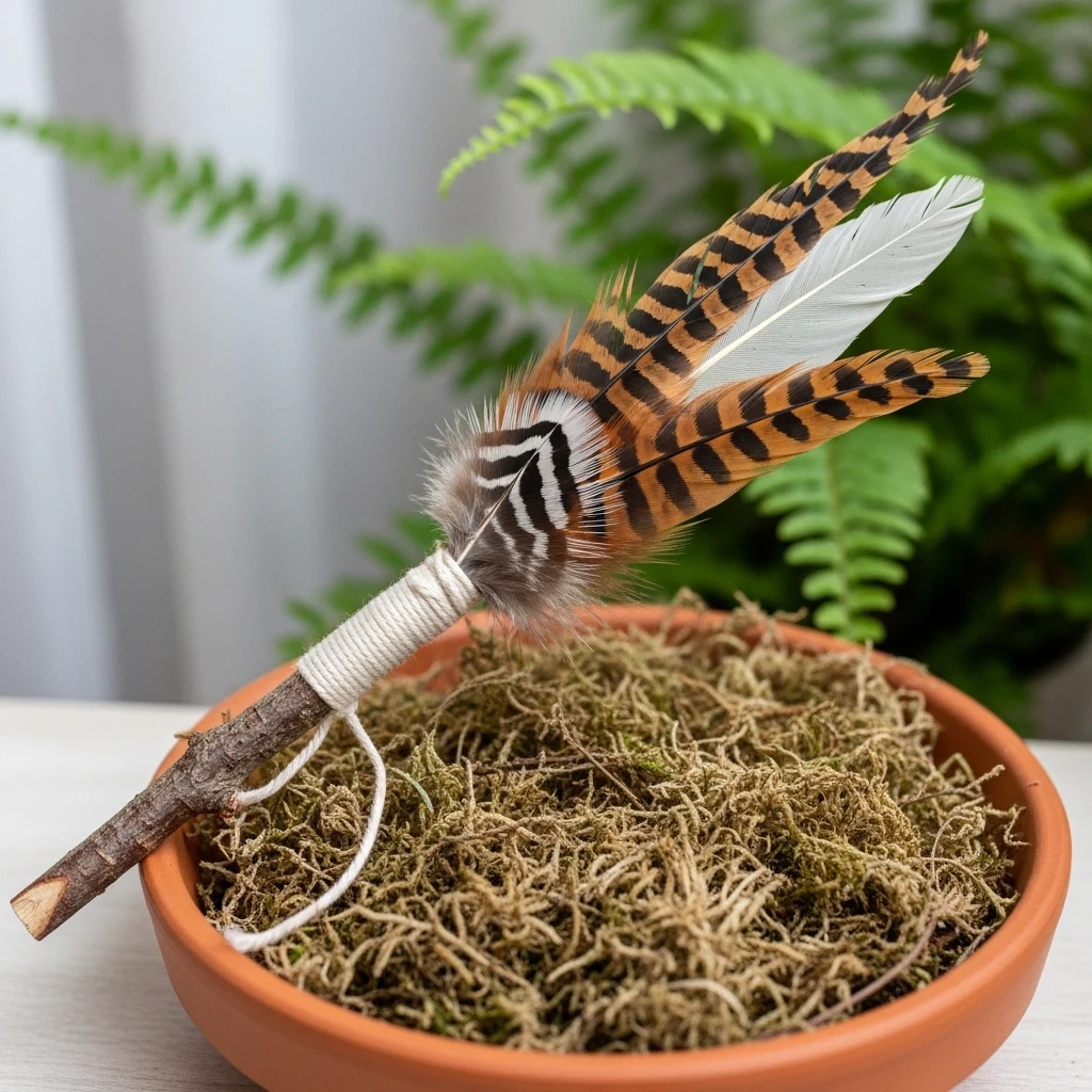 Natural Feather Stick