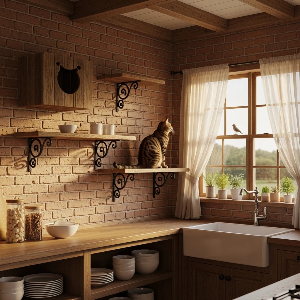 Natural Wood Shelves