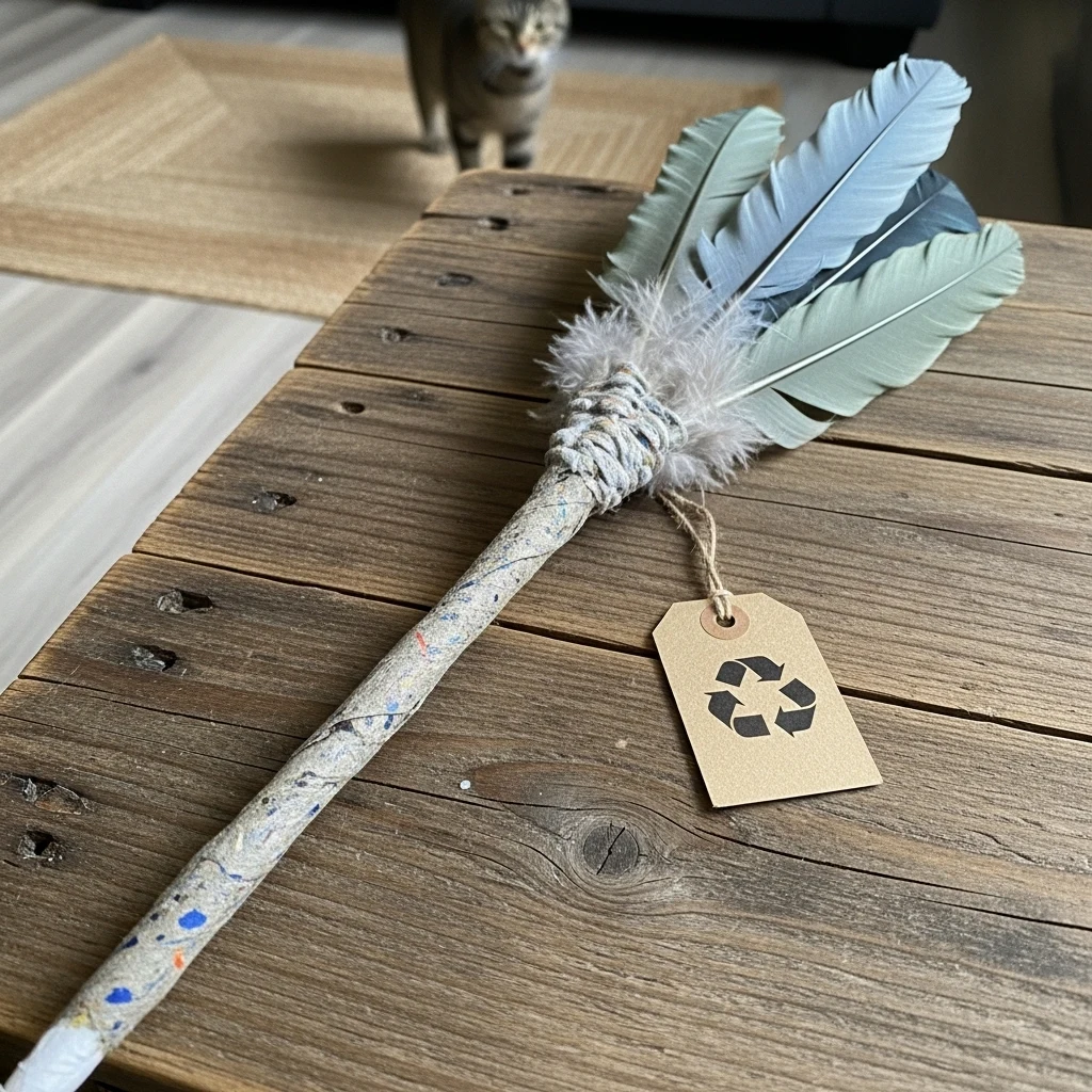 Recycled Feather Wand