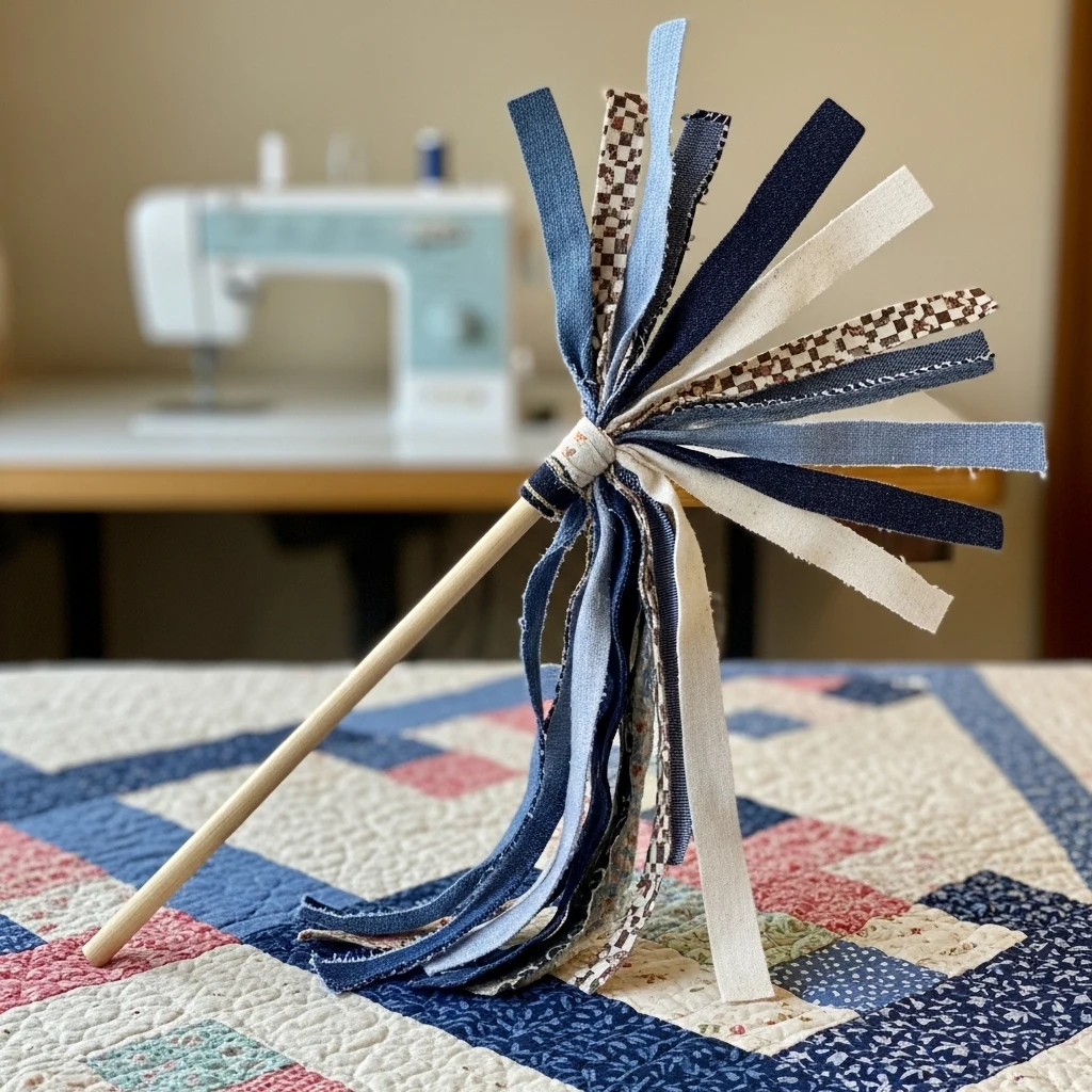 Upcycled Fabric Wand