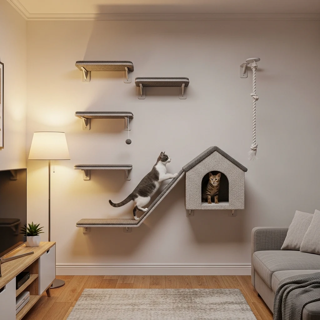 Wall-Mounted Cat Trees