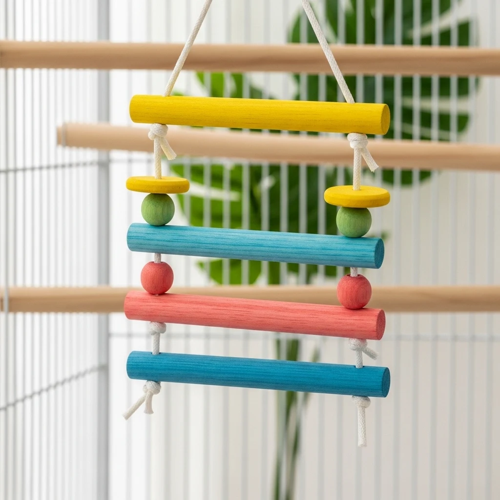 Colorful Wooden Swing