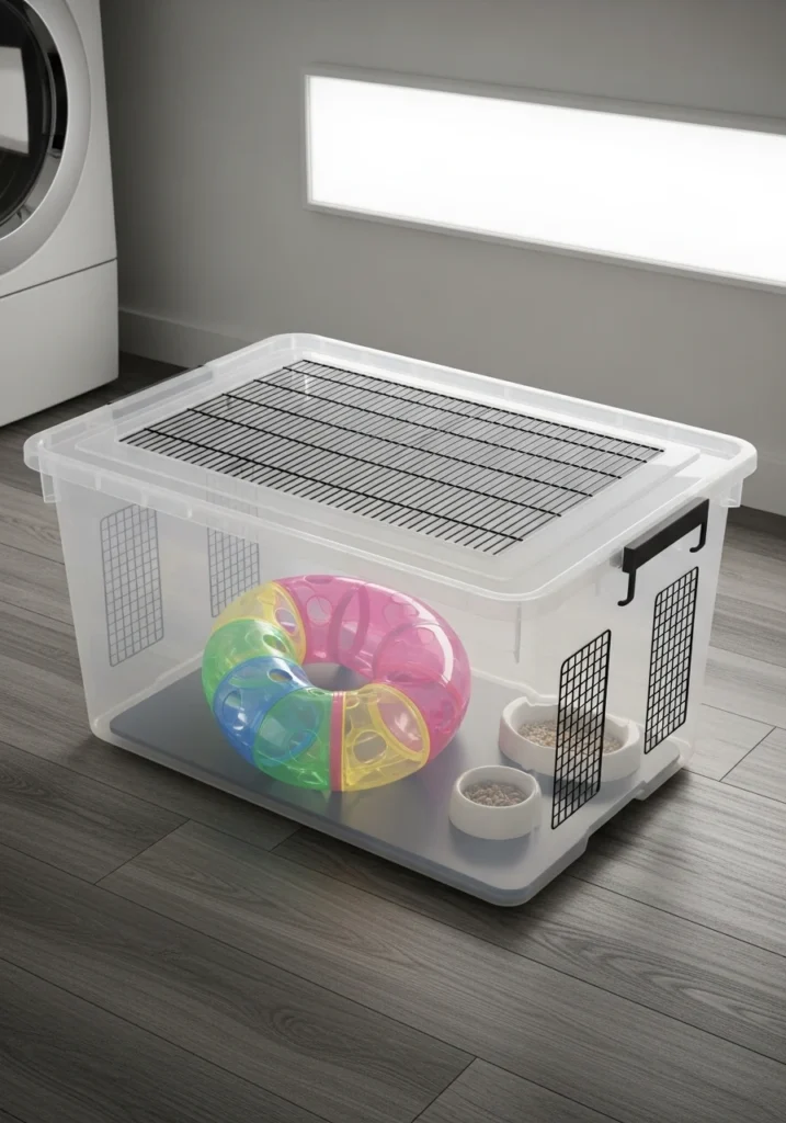 DIY Bin Cage