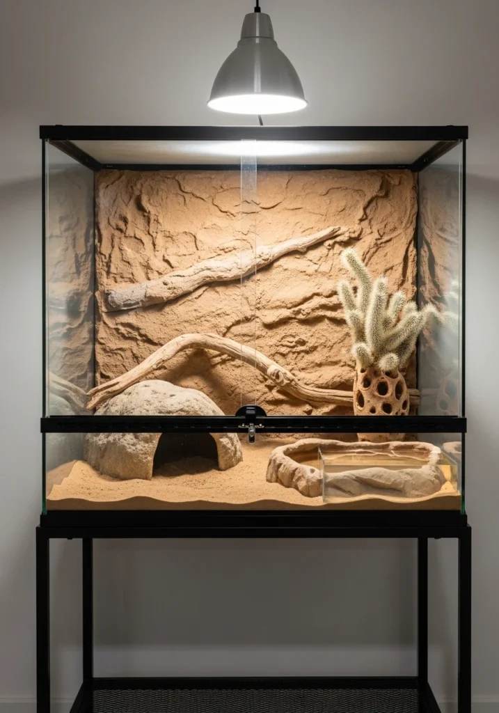 Double Door Glass Terrarium