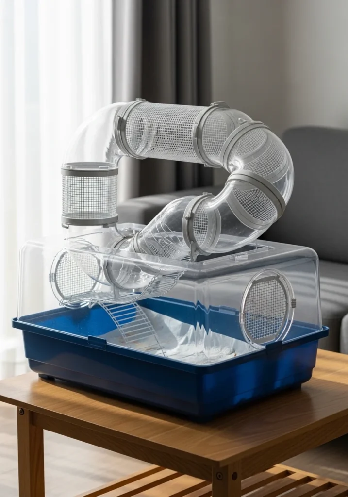 Hamster Cage with Tunnel System