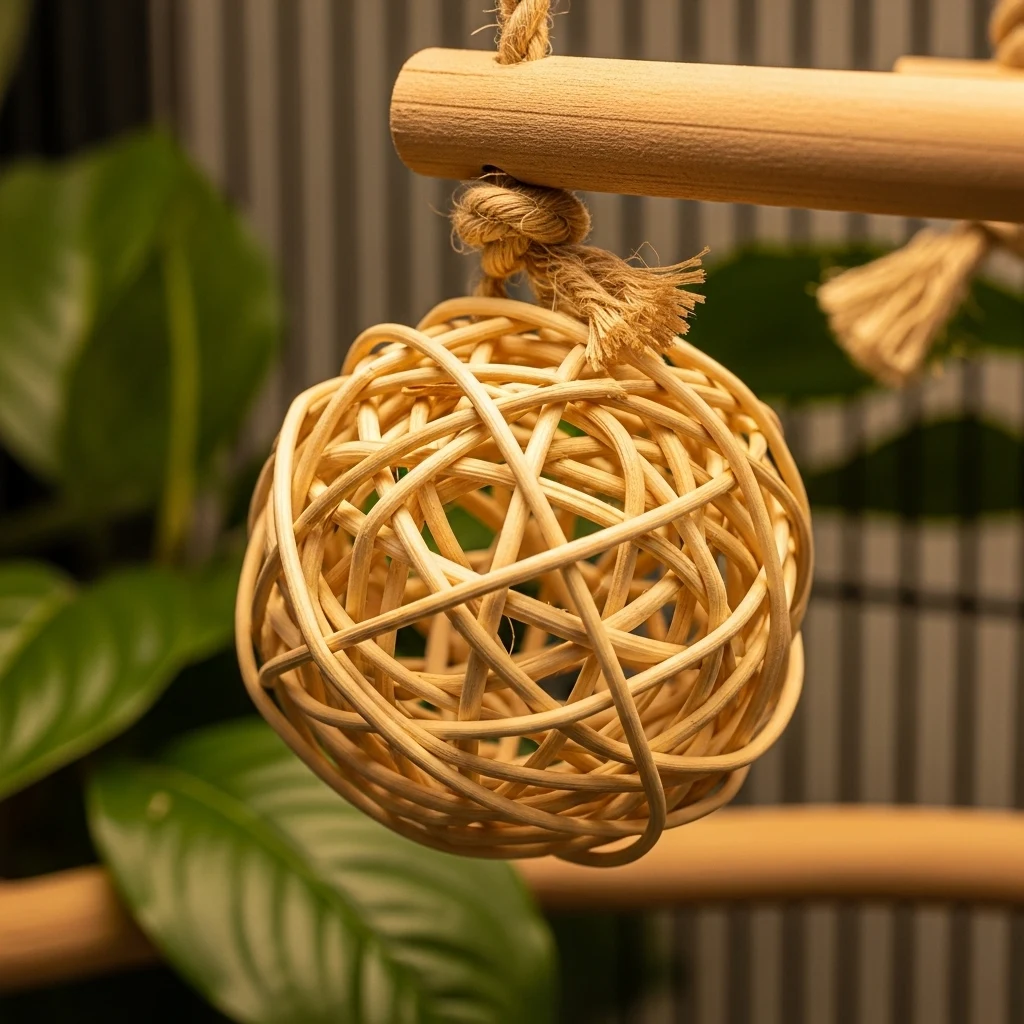 Rattan Ball Swing
