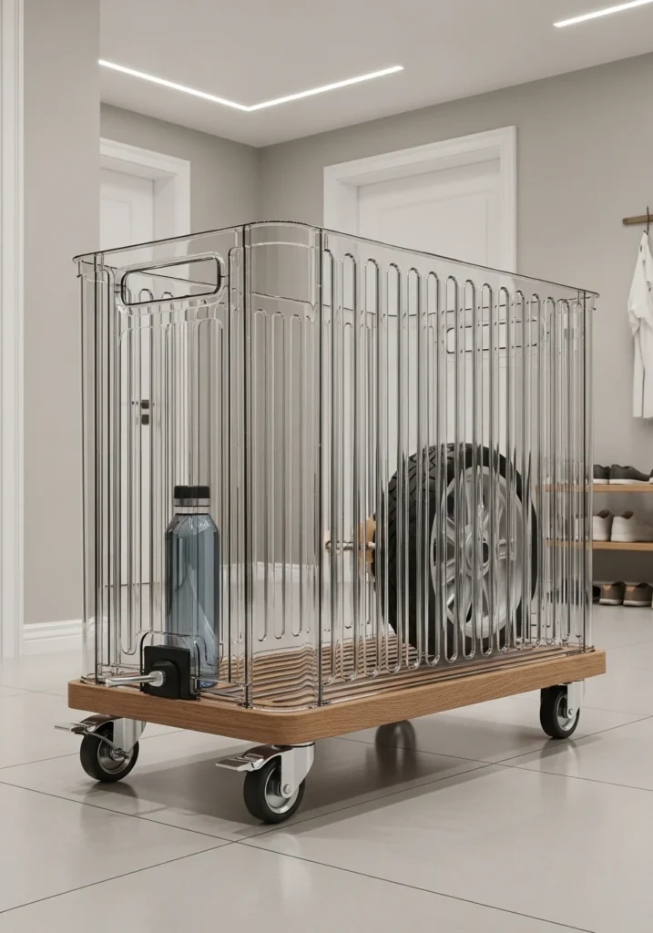 Rolling Bin Cage