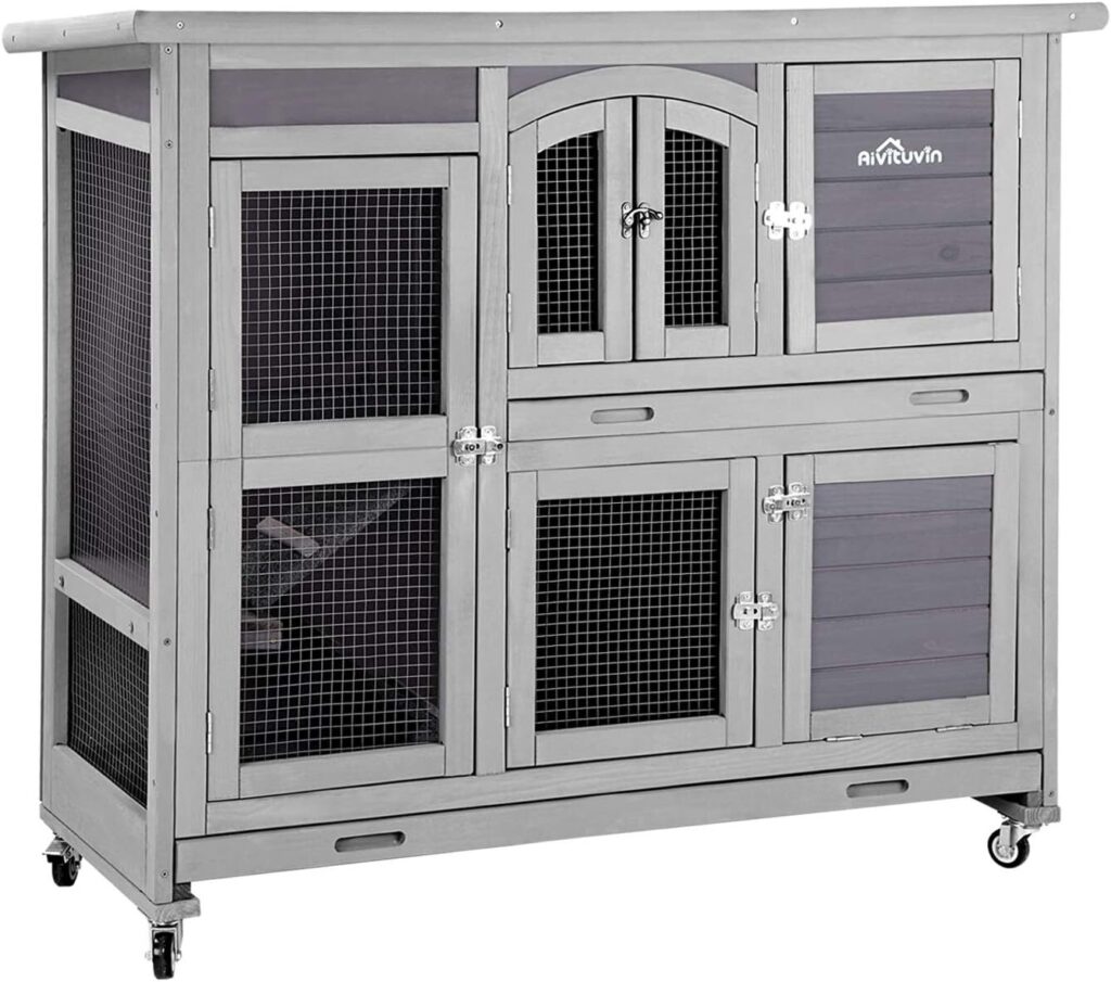 Aivituvin Two Story Rabbit Hutch