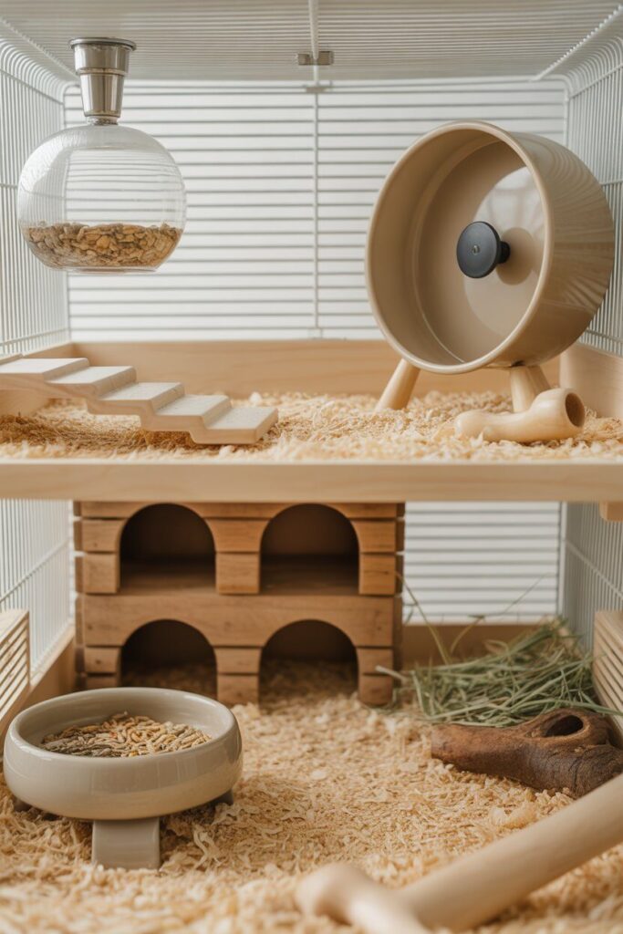 How to Set Up a Two-Level Hamster Cage the Right Way