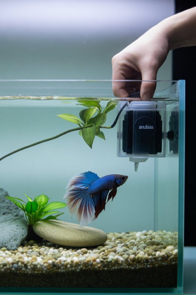 How to Use an Internal Filter Without Stressing Your Betta