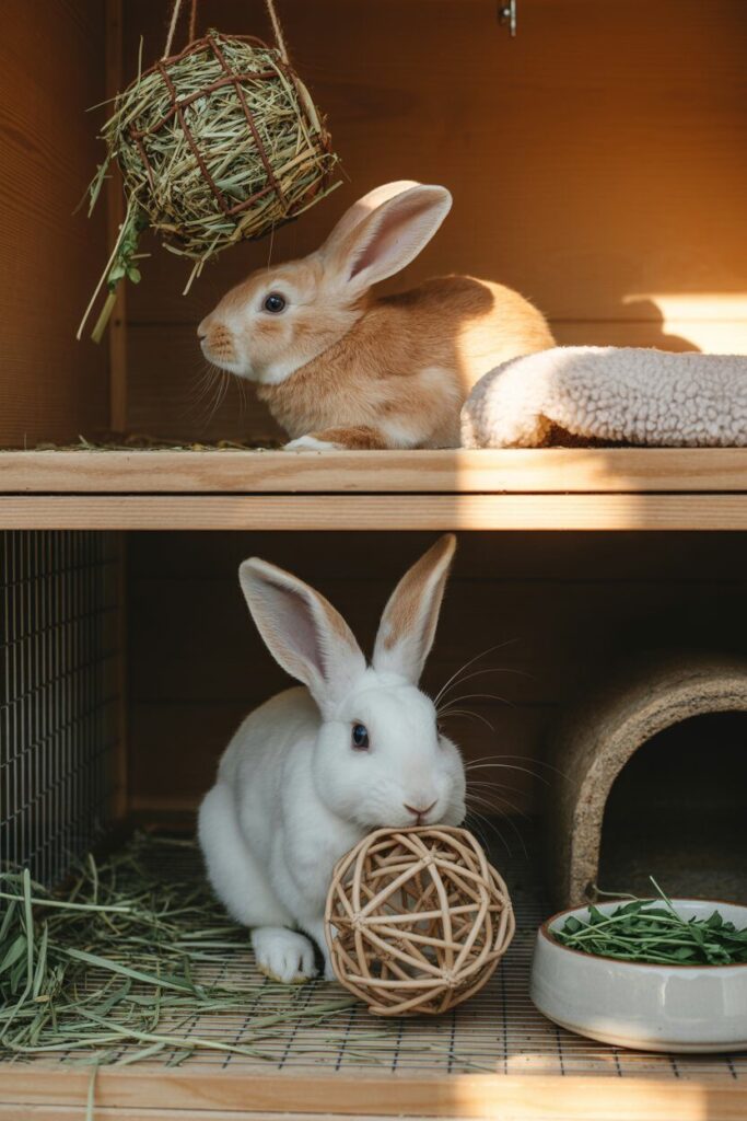 Tips for Keeping Your Bunnies Happy in a Two Story Hutch