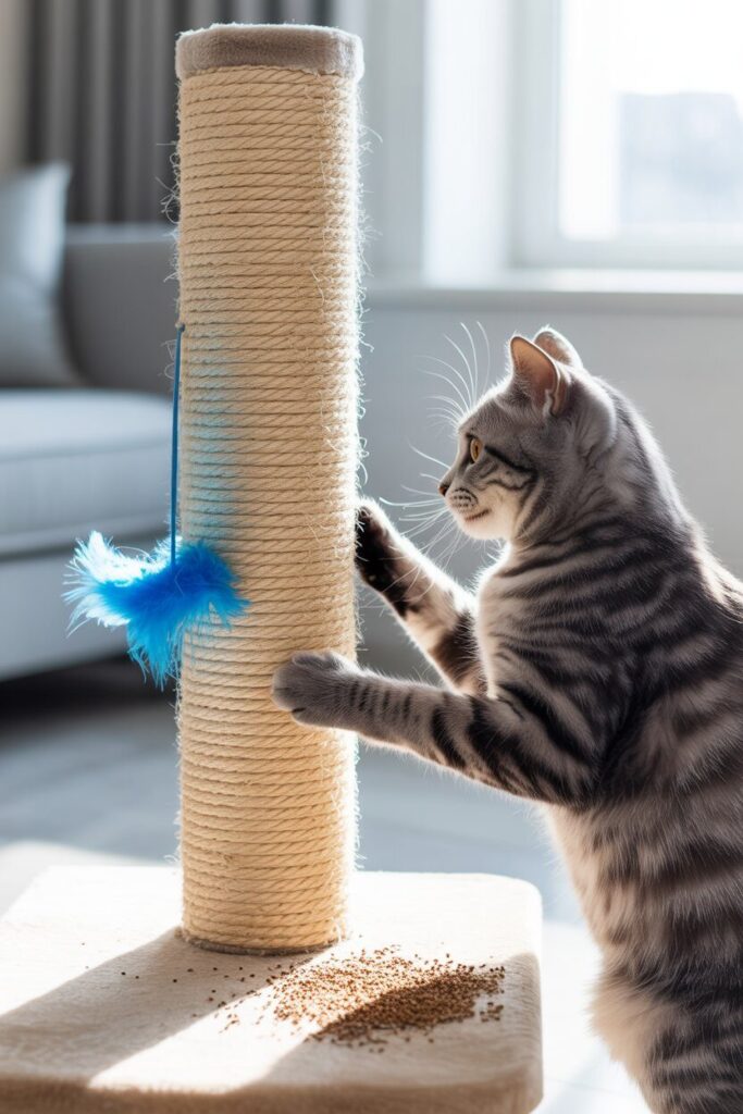 How to Introduce Your Cat to the Scratching Post