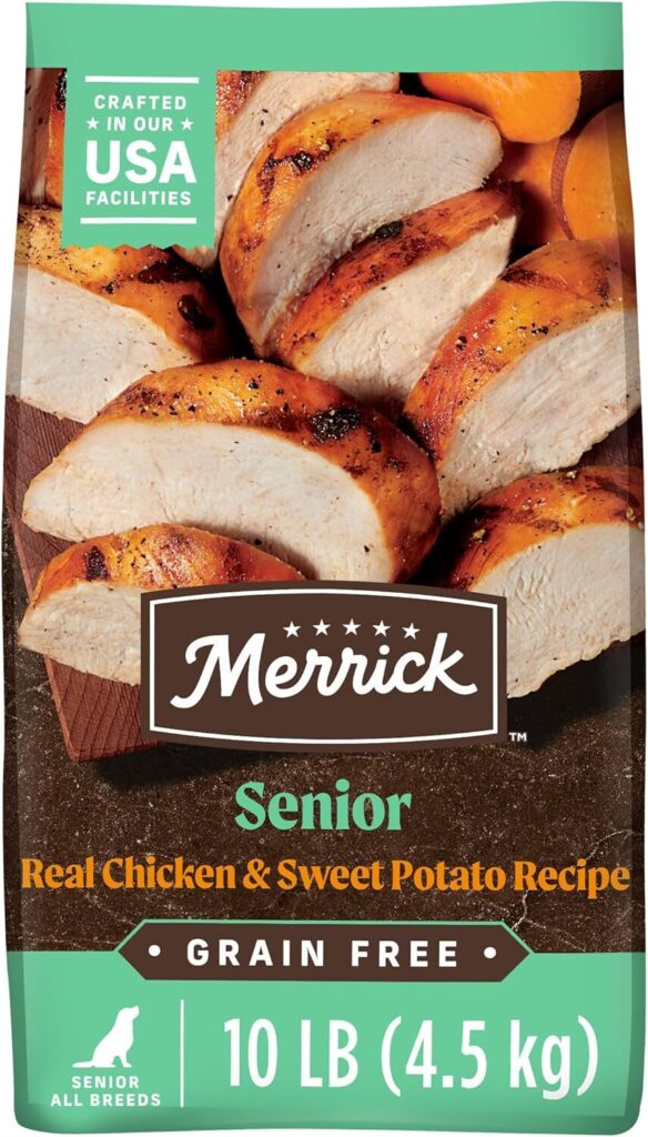 Merrick Grain-Free Senior Real Chicken & Sweet Potato Recipe