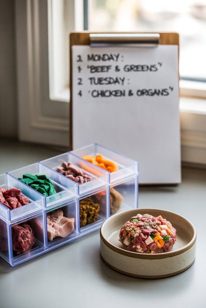 Sample Raw Meal Plan