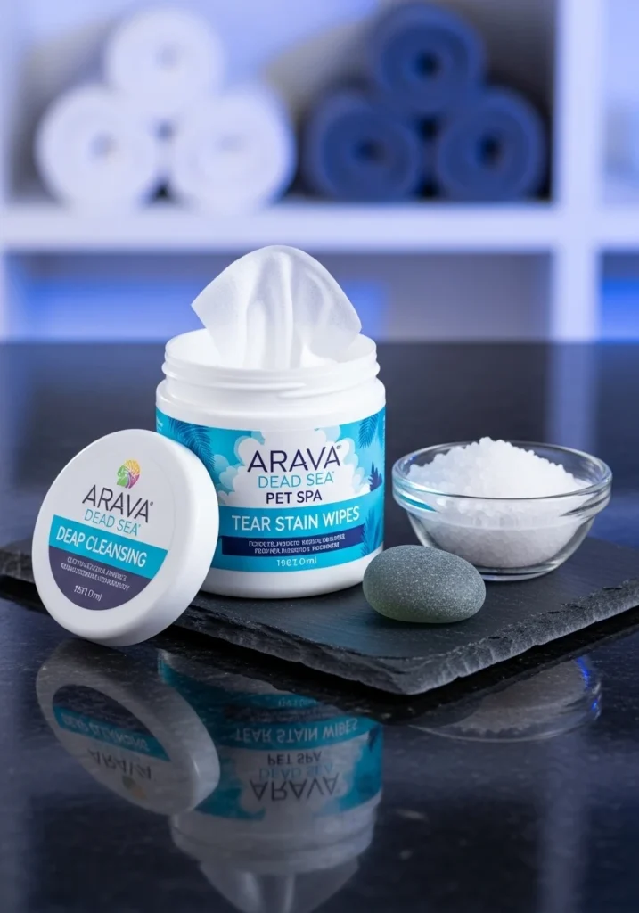 Arava Dead Sea Pet Spa Tear Stain Wipes