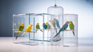 Crystal Clear Acrylic Bird Cages for Easy Viewing