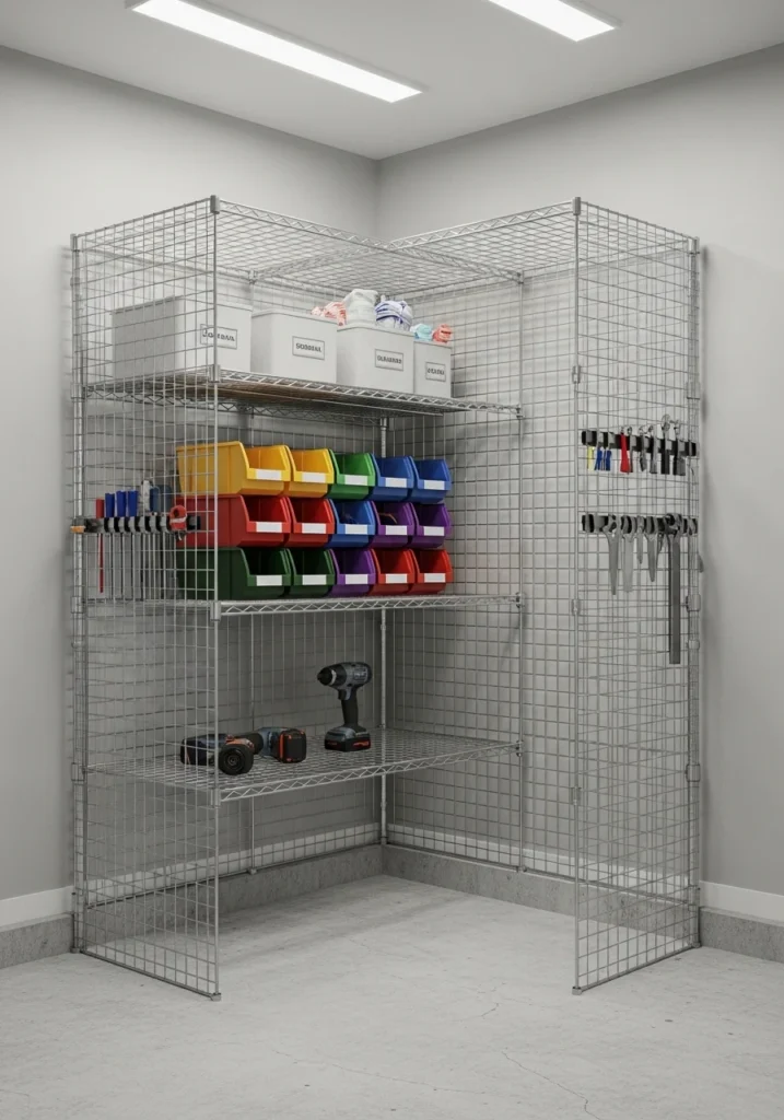 Wire Mesh Corner Cages