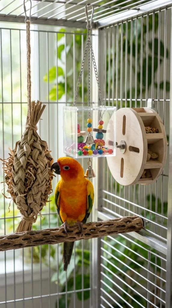 Foraging Toys with Rattling Elements