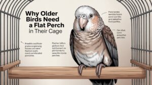 Why Older Birds Need a Flat Perch in Their Cage